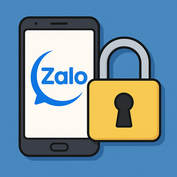 Hình minh họa mã khóa Zalo cho từng người dùng – bảo mật tin nhắn riêng tư trên smartphone