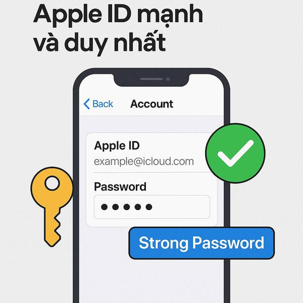 Ảnh minh họa cách đặt mật khẩu Apple ID mạnh và duy nhất trên iPhone - Di Động 3 Tốt