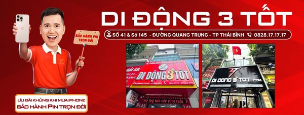 trải nghiệm iPhone cũ tại Di Động 3 Tốt Thái Bình – uy tín, giá tốt, bảo hành dài