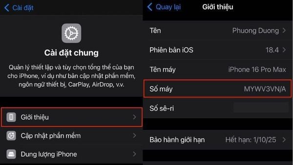 Số máy iPhone bắt đầu bằng chữ M có ý nghĩa gì Cách kiểm tra chuẩn nhất