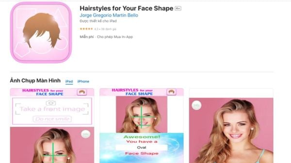 Top 10 app thử kiểu tóc nữ bằng nhận diện khuôn mặt hot nhất 2025