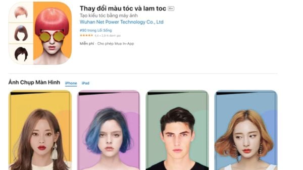 Top 10 app thử kiểu tóc nữ bằng nhận diện khuôn mặt hot nhất 2025