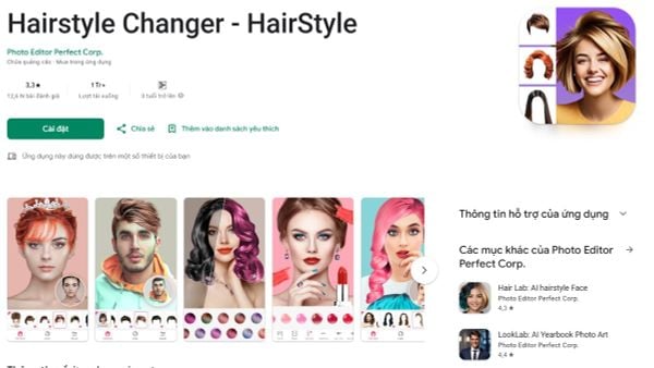 Top 10 app thử kiểu tóc nữ bằng nhận diện khuôn mặt hot nhất 2025
