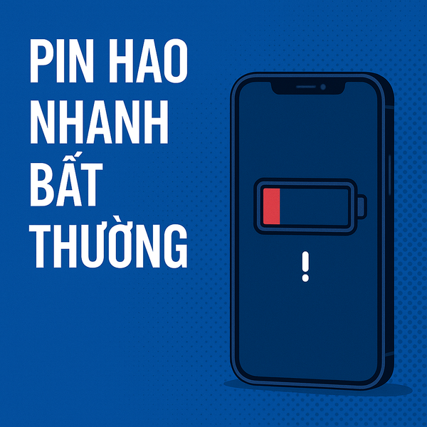 Ảnh minh họa dấu hiệu iPhone bị theo dõi: pin hao nhanh bất thường - Di Động 3 Tốt