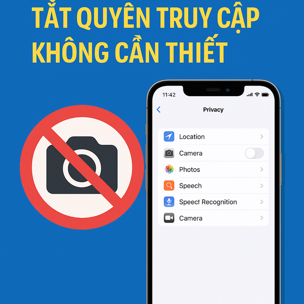 Ảnh minh họa cách tắt quyền truy cập không cần thiết trên iPhone - Di Động 3 Tốt