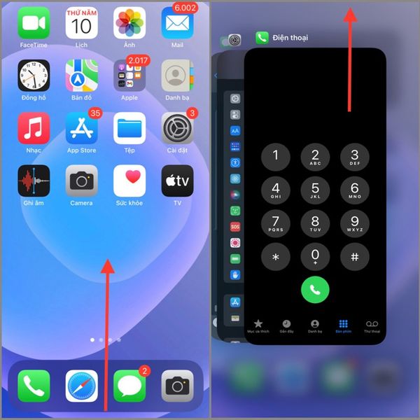 Tắt và mở lại ứng dụng sử dụng Micro