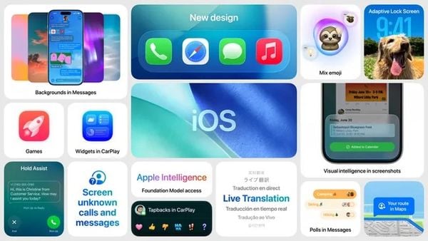 Tóm tắt điểm mới WWDC 2025: iOS 26, macOS Tahoe, giao diện Liquid Glass