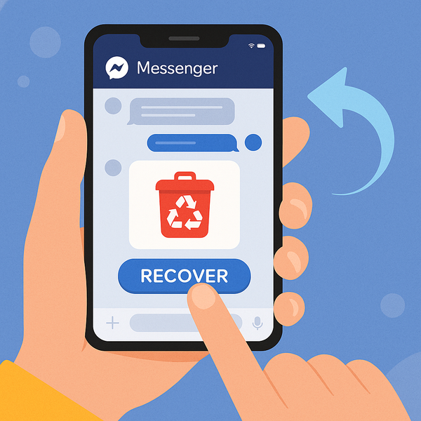 Cách khôi phục tin nhắn Messenger trên điện thoại – minh họa thao tác khôi phục tin nhắn đã xóa trên smartphone