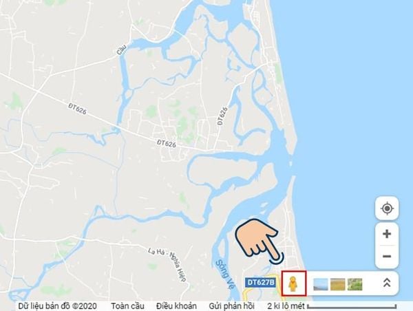 chế độ xem phố Google Maps trên điện thoại