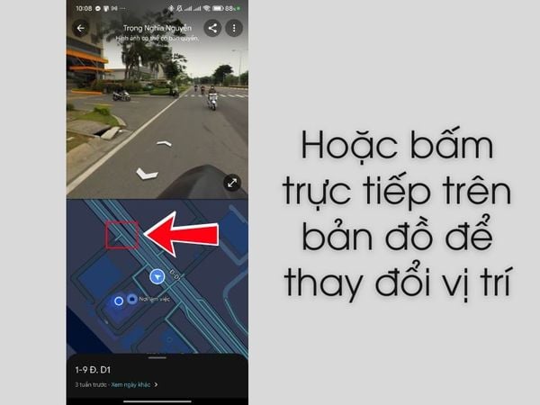chế độ xem phố Google Maps trên điện thoại