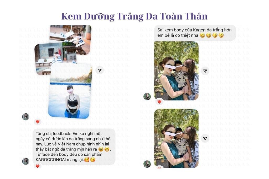 Phản hồi Kem Dưỡng Trắng Da Toàn Thân KA GCG