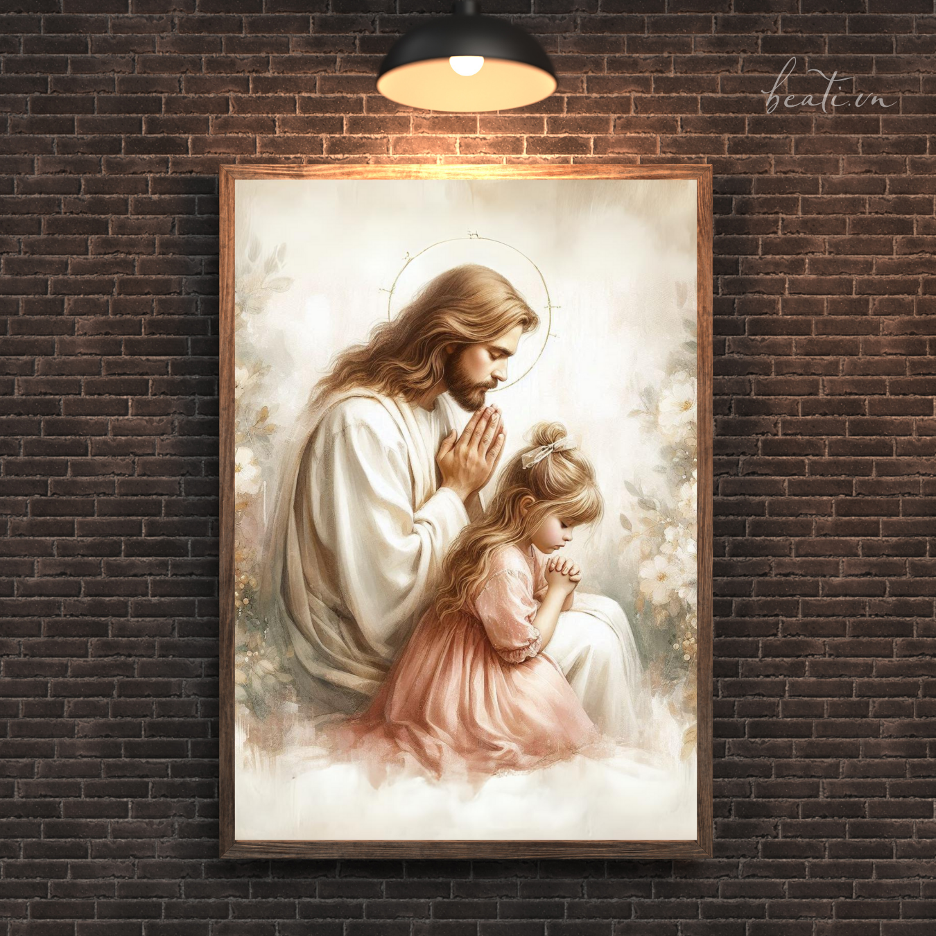 Tranh Chúa Giêsu và Cô Bé Cầu Nguyện – Tác Phẩm Nghệ Thuật Mang Ý Nghĩa Thiêng Liêng