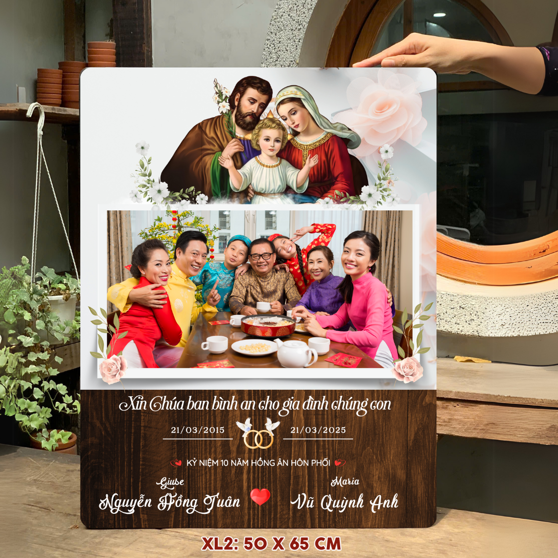Tặng Quà Kỷ Niệm Ngày Cưới Cho Bố Mẹ – Tranh Gỗ Đậm Chất Yêu Thương Và Đức Tin