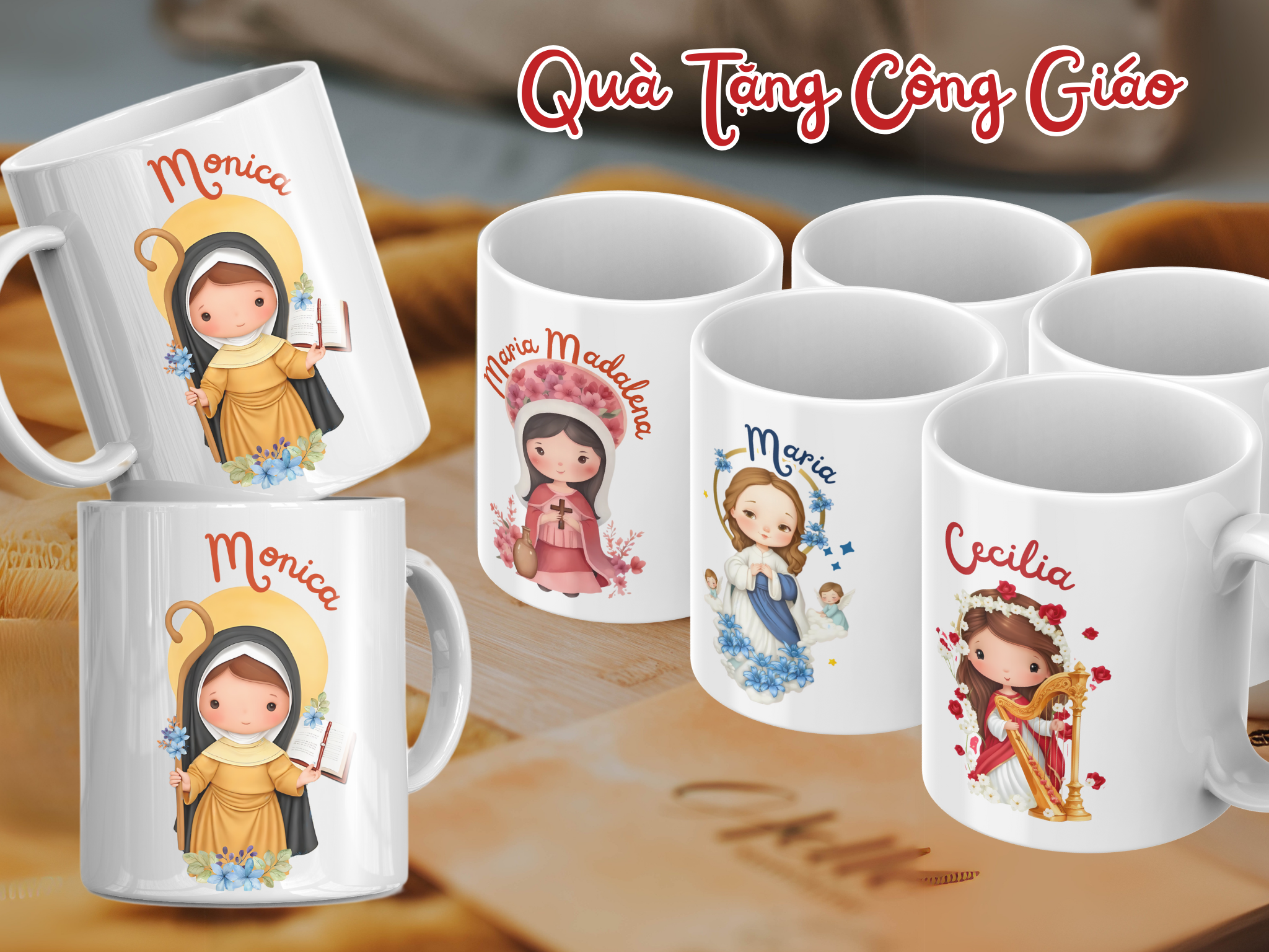 Cốc Sứ Quà Tặng Công Giáo - Cốc Sứ In Hình Làm Quà Tặng Lớp Giáo Lý Và Hội Nhóm Công Giáo