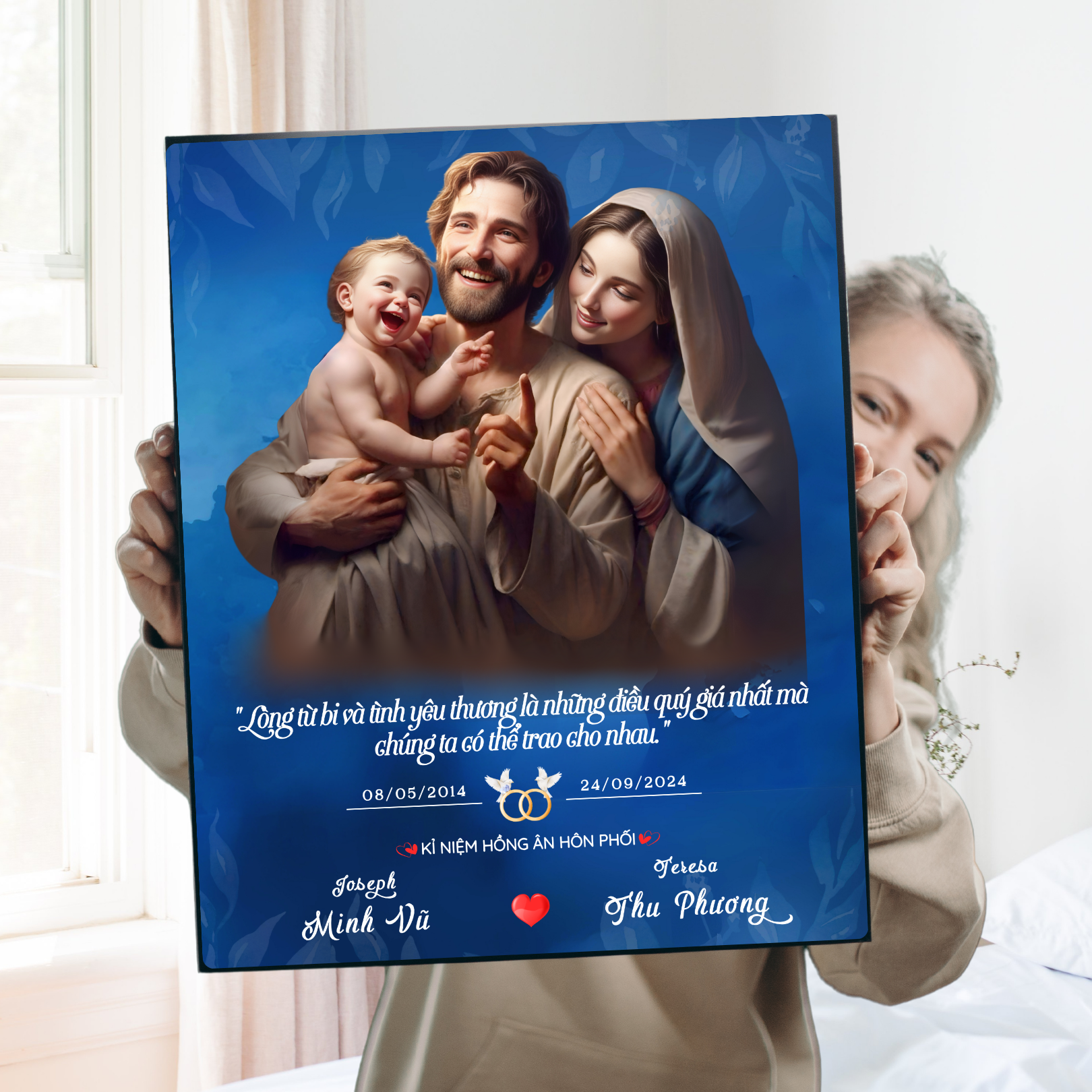 Tranh Công Giáo - Quà Tặng Kỉ Niệm Ngày Cưới Ý Nghĩa