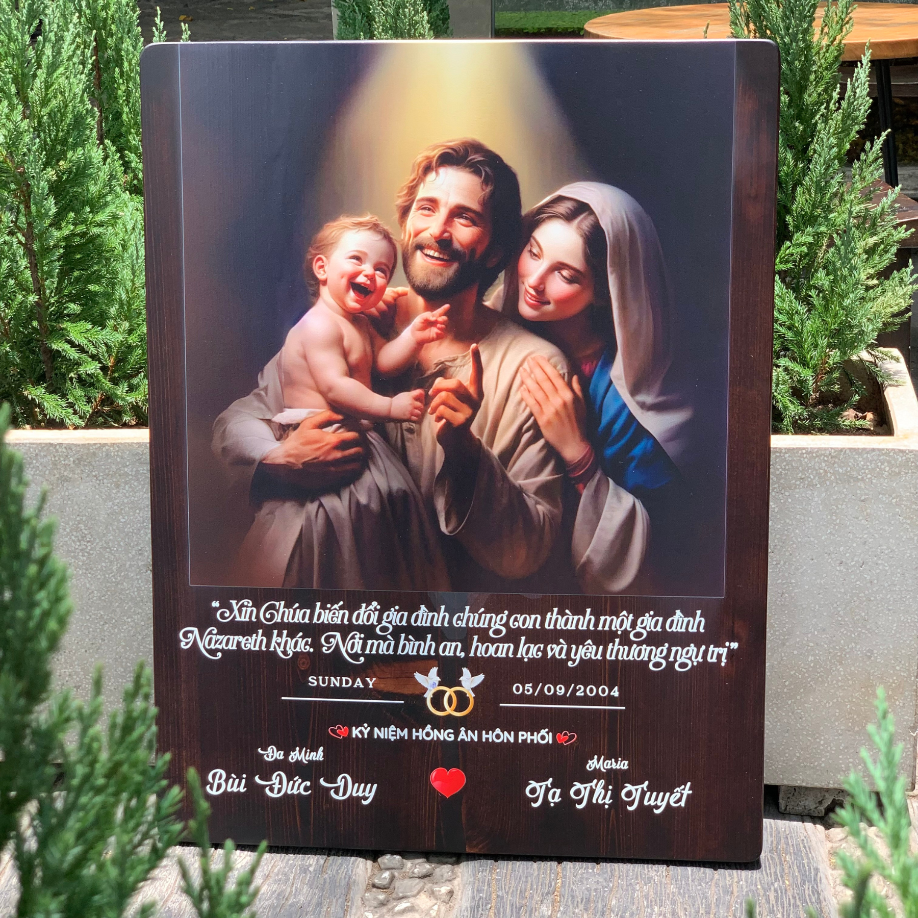 Quà Cưới Ý Nghĩa Cho Bạn Thân – Tranh Gỗ Thiết Kế Cá Nhân Hóa