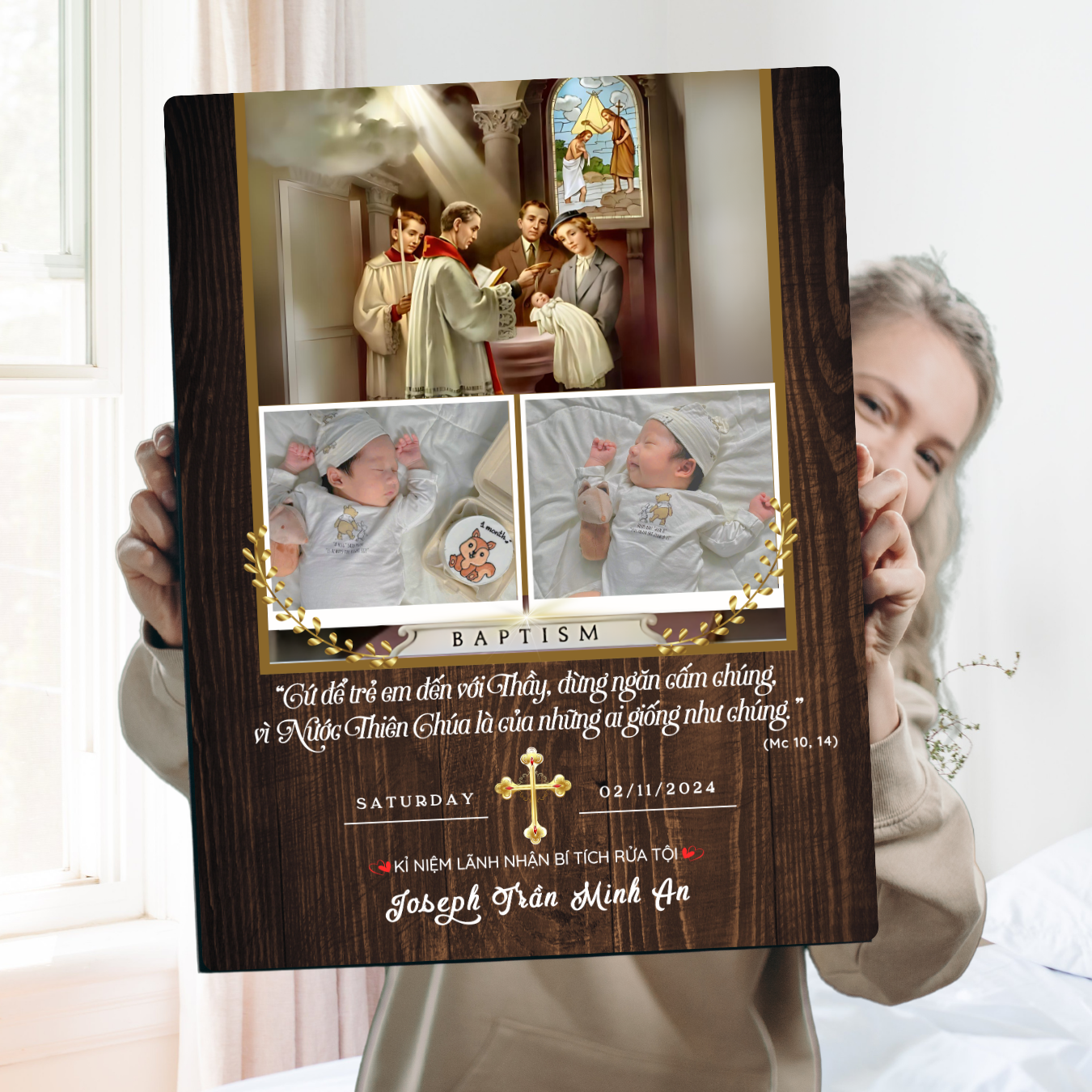 Tranh Kỷ Niệm Ngày Rửa Tội - Món Quà Thiêng Liêng Đầy Ý Nghĩa