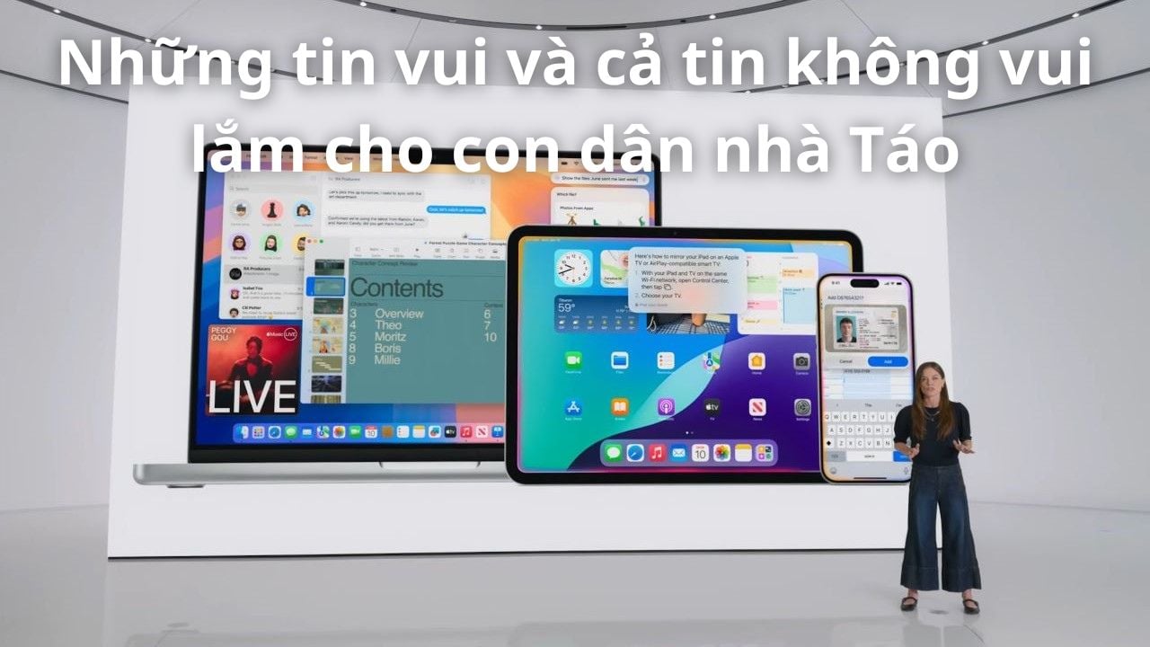 iPadOS 18 và macOS Sequoia sẽ dừng hỗ trợ nhiều dòng iPad và MacBook đời cũ