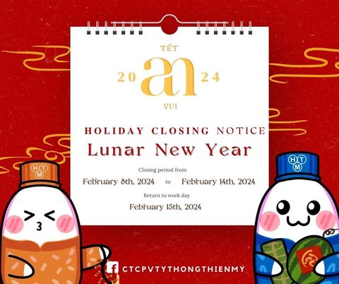 LUNAR TET HOLIDAY CLOSING ANNOUCEMENT