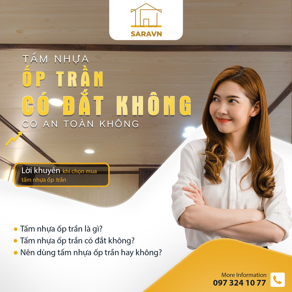 TẤM NHỰA ỐP TRẦN CÓ ĐẮT KHÔNG VÀ NÊN DÙNG HAY KHÔNG?