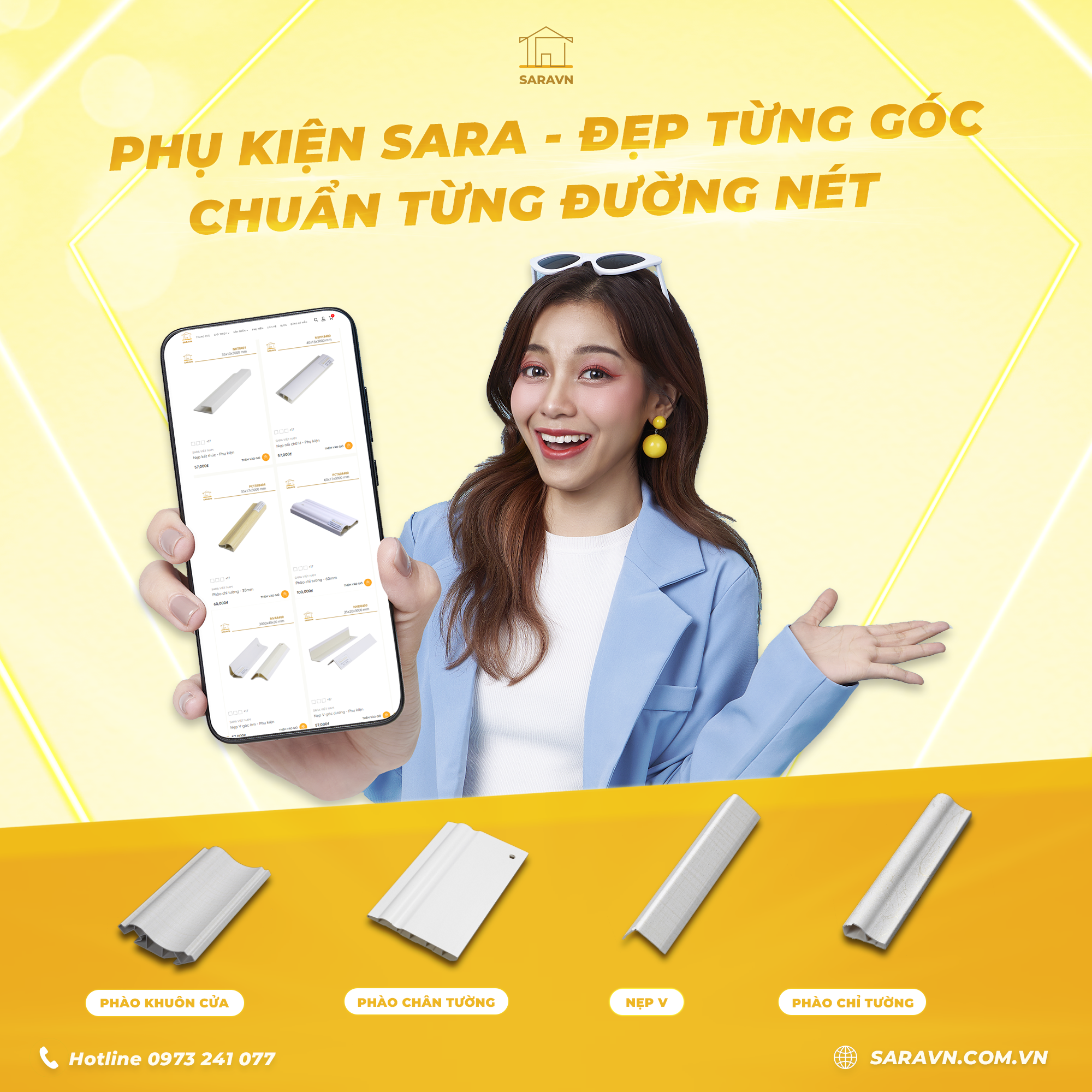 PHỤ KIỆN SARA - ĐẸP TỪNG GÓC, CHUẨN TỪNG ĐƯỜNG NÉT