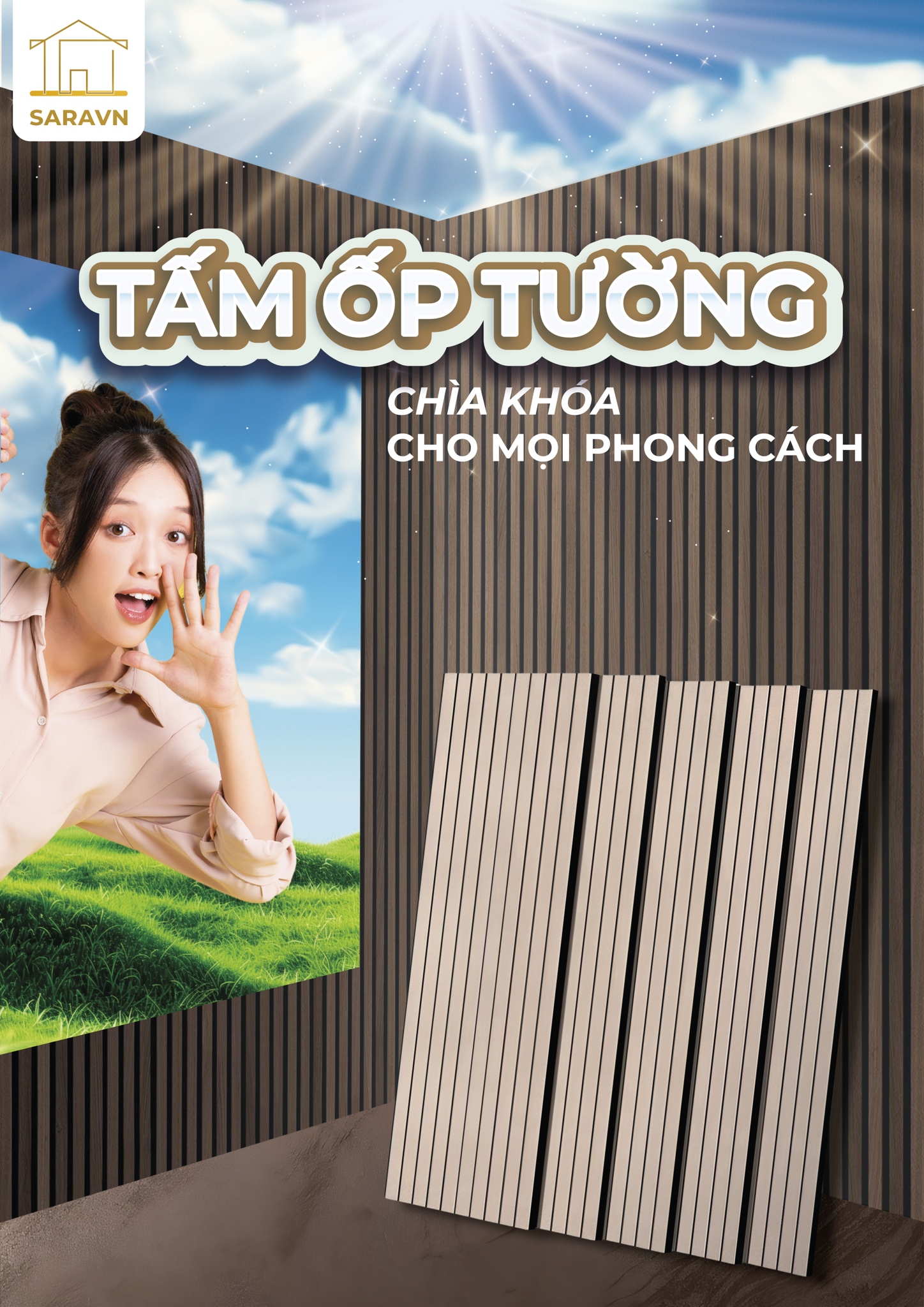Tấm Ốp Tường: 