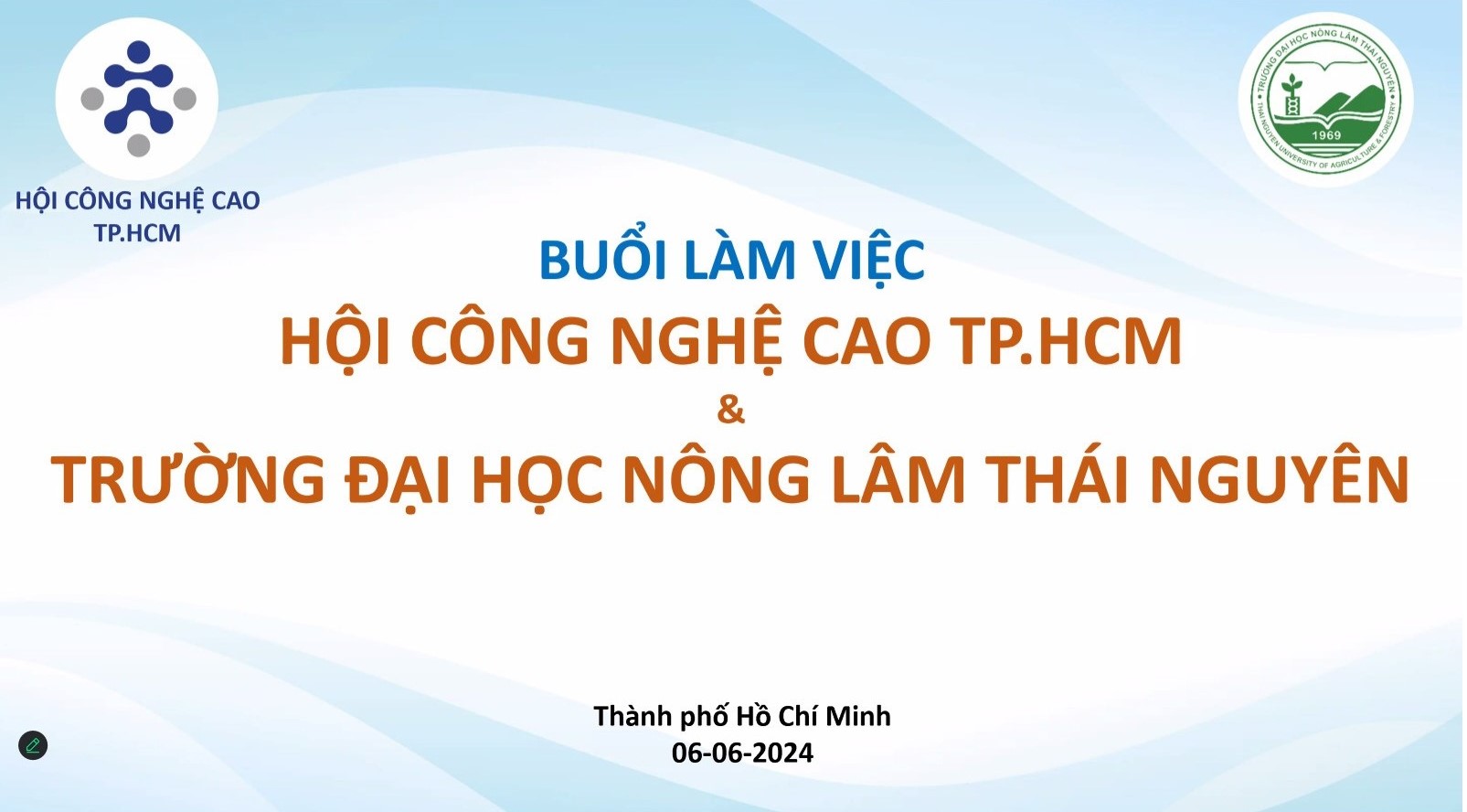 Hội Công Nghệ Cao TP.HCM và TE-FOOD Hợp Tác với Đại Học Nông Lâm Thái Nguyên về Ứng Dụng Công Nghệ Quản Lý Chăn Nuôi và Dịch Bệnh