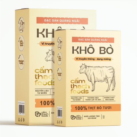 Khô bò Quảng Ngãi - món quà tặng giá trị