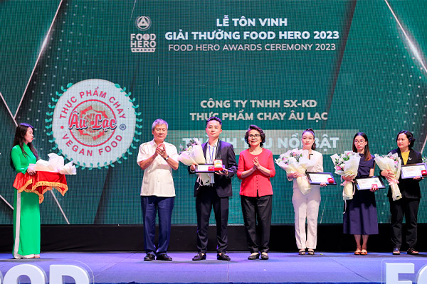 Công ty TNHH SX-KD thực phẩm chay Âu Lạc, Food Hero 2023 , Tôn vinh 