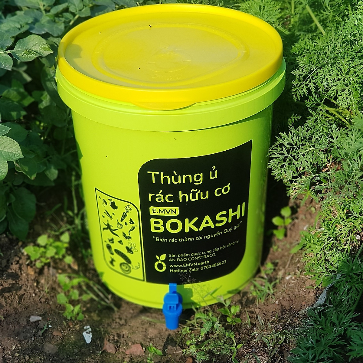 Thùng rác BOKASHI – Biến rác thải hữu cơ thành ngôi vườn tươi mát