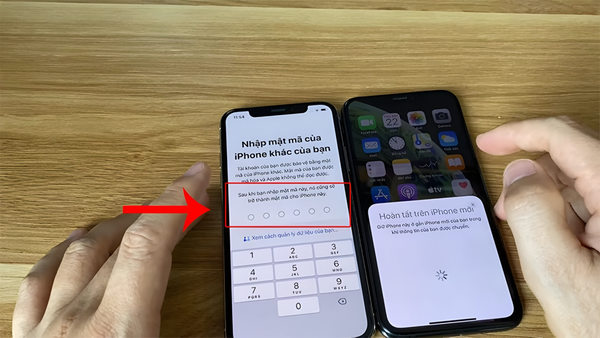 thiết lập iphone mới từ iphone cũ
