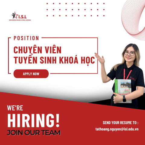 TUYỂN DỤNG VỊ TRÍ CHUYÊN VIÊN TUYỂN SINH KHOÁ HỌC