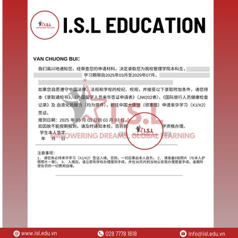 QUÀ GIÁNG SINH SỚM DÀNH RIÊNG CHO HỌC VIÊN ISL TẠI TRUNG QUỐC