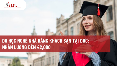 DU HỌC NGHỀ NHÀ HÀNG KHÁCH SẠN TẠI ĐỨC: NHẬN LƯƠNG ĐẾN €2,000