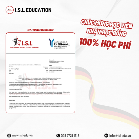 NGÔ VŨ HẢI HƯNG - HÀNH TRÌNH CHẠM ĐÉN ƯỚC MƠ TẠI ĐỨC