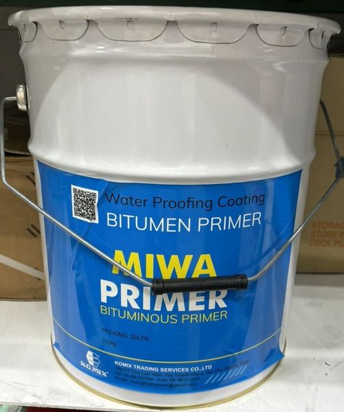 Miwa Primer - Sơn lót bitum gốc dầu - Primer Miwa Bitumen chống thấm