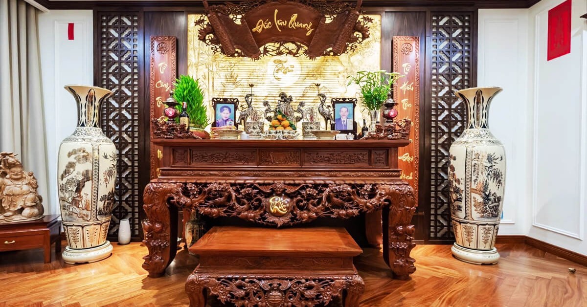 Vị trí đặt bàn thờ hợp với phong thủy của gia chủ