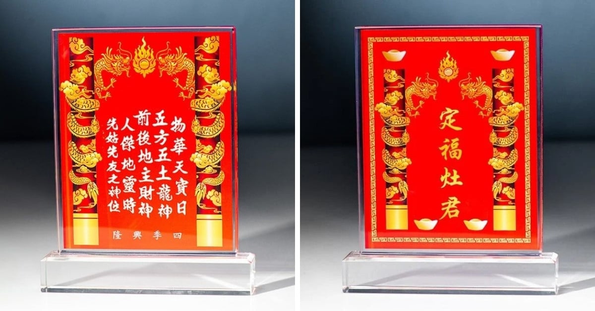 Liễn thờ gia tiên bằng pha lê