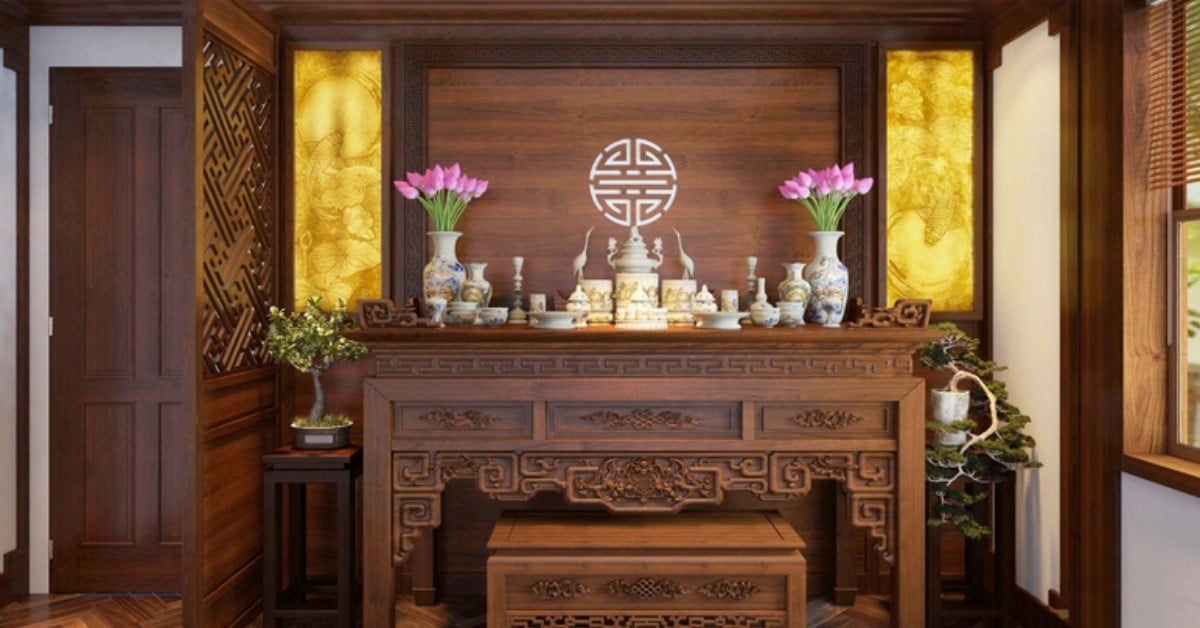 Các kích thước bàn thờ gia tiên phong thủy tốt