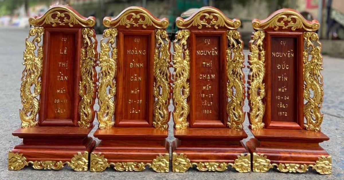 Thờ bài vị thể hiện lòng thành kính và biết ơn đối với tổ tiên