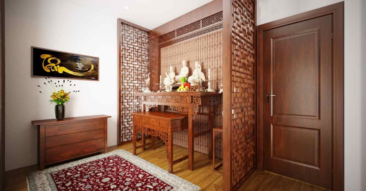 Kích thước phòng thờ nhà ống bao nhiêu là phù hợp