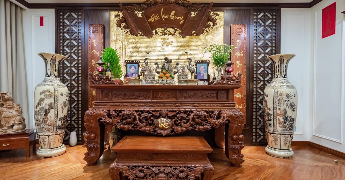 Sự quan trọng của bàn thờ trong không gian phòng khách