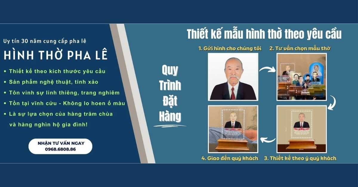 Hình Thờ Pha Lê Việt cung cấp khung ảnh thờ uy tín, chất lượng