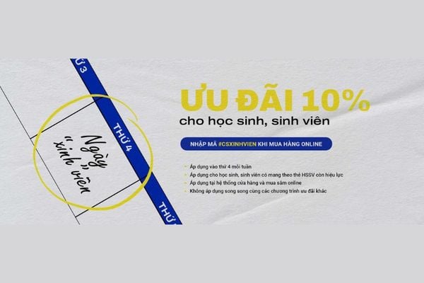 CATSA U23 -  Giảm Giá 10% Dành Riêng Cho Học Sinh, Sinh Viên