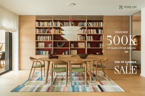 Ưu đãi tháng 8 - Giảm đến 500.000đ cho bộ bàn ăn gỗ tự nhiên