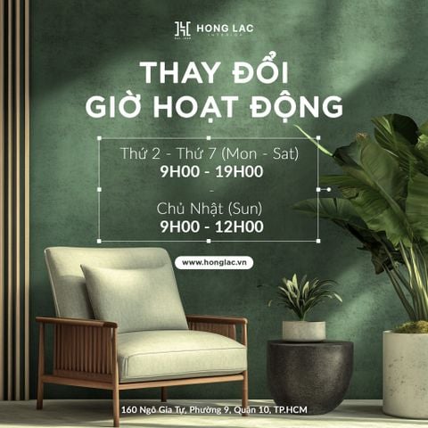 THÔNG BÁO THAY ĐỔI GIỜ HOẠT ĐỘNG 2024-2025