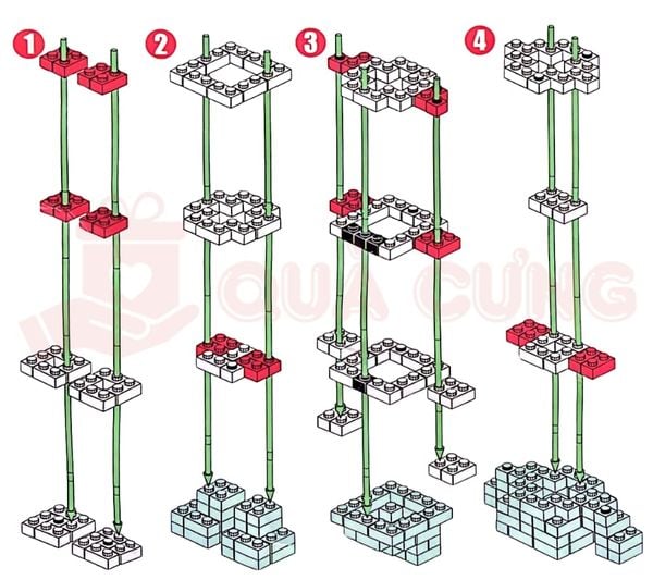 giấy hướng dẫn lắp lego bearbrick