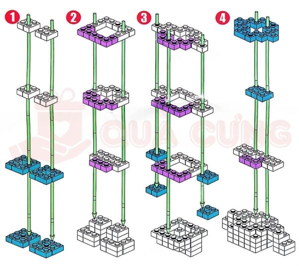 giấy hướng dẫn lắp lego bearbrick