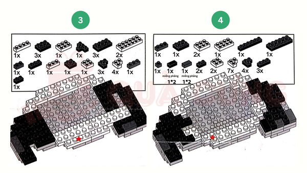 giấy hướng dẫn lắp lego