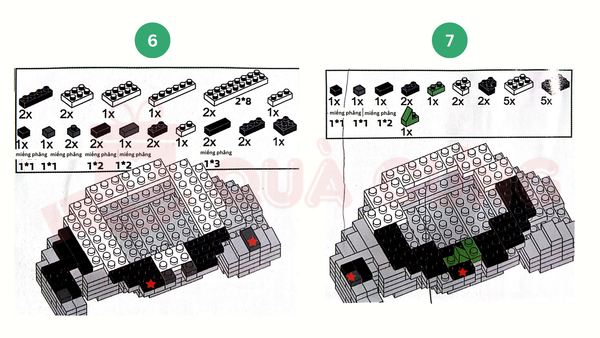 giấy hướng dẫn lắp lego